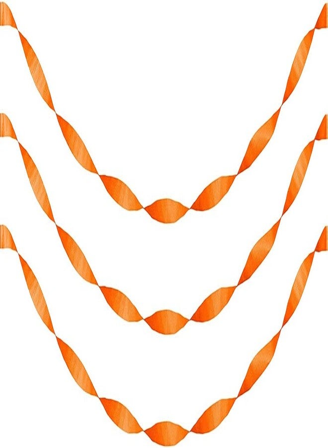 Selibration.com | شرائط ورقية برتقالية بطول 9 أمتار (عبوة من 6) لتزيين حفلات أعياد الميلاد، وحفلات استقبال المولود، وحفلات الزفاف، والمناسبات، وحفلات الاحتفالات. - Image 2